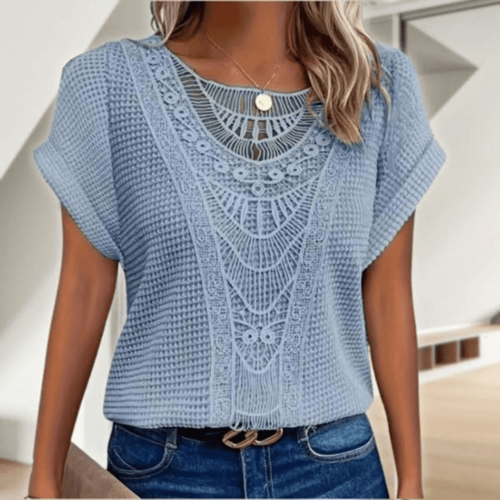 LUCIE - Vintage Lace Detail Top