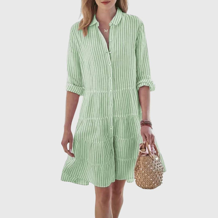 SYLIA - Chic Breezy Striped Dress