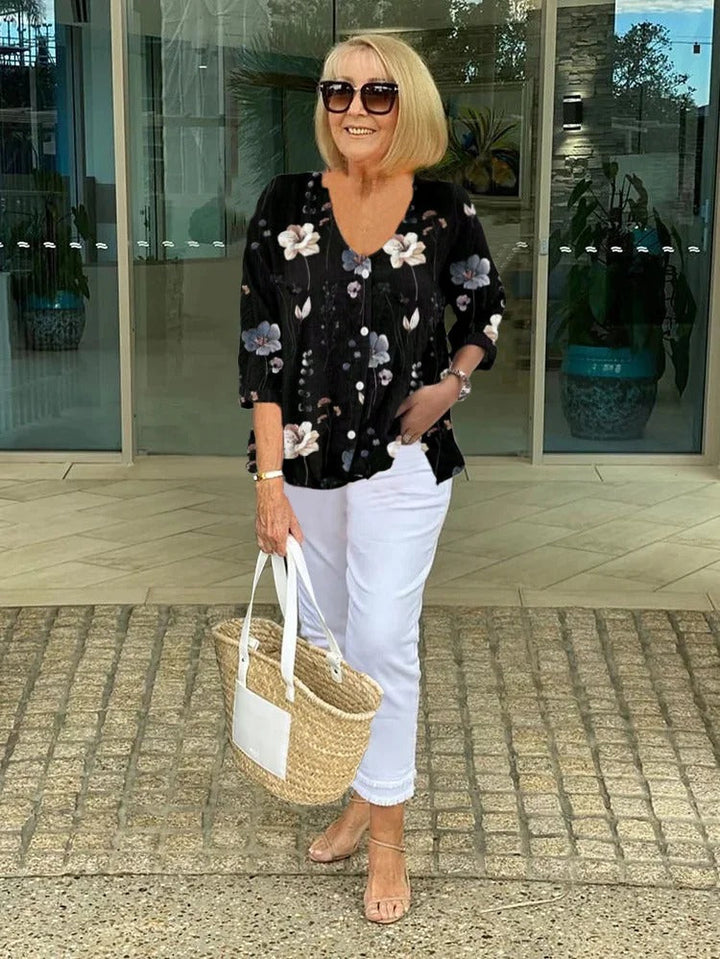 SOPHIE - Elegant Floral Blouse