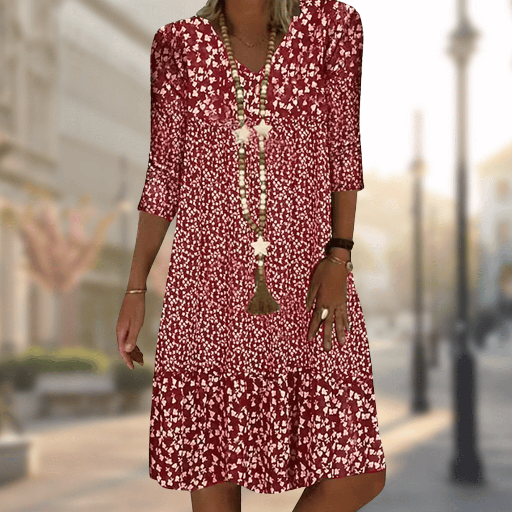 SABRY - Elegant Printed Dress