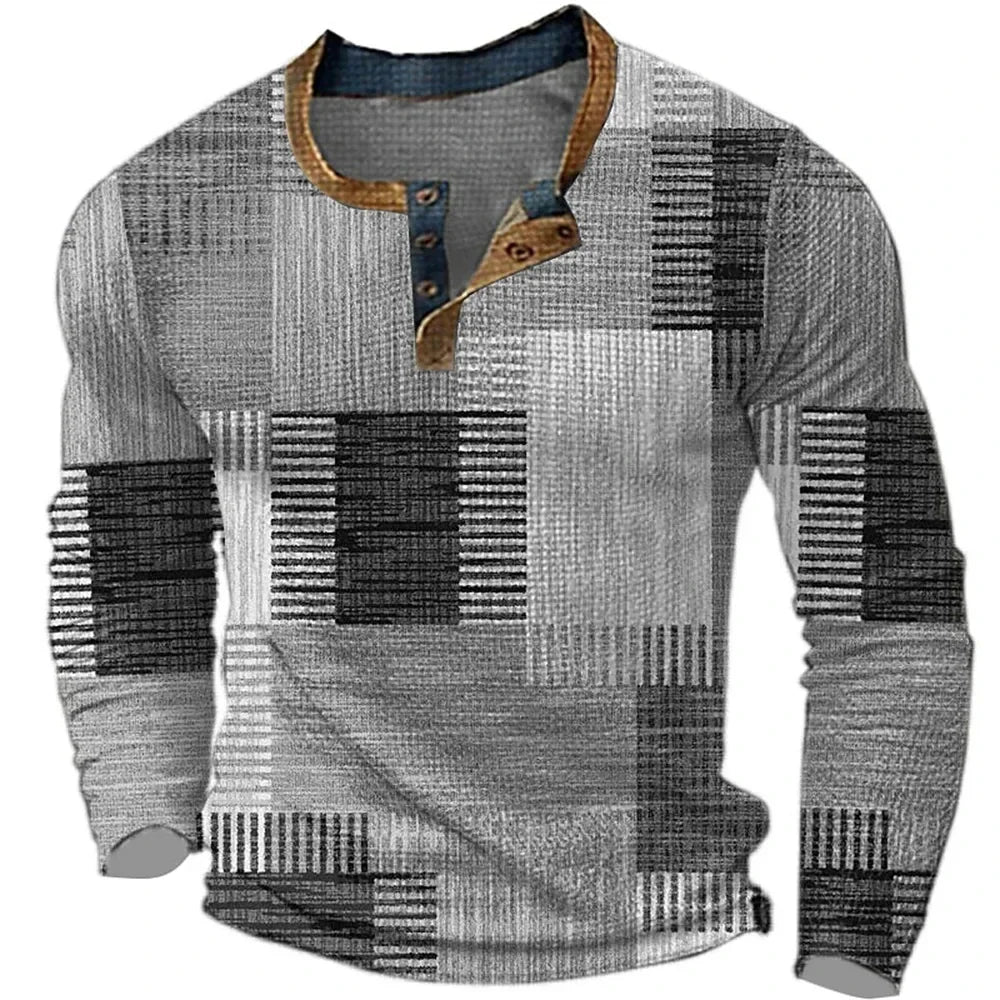 Bernie - Colorful Men's Long-Sleeved Shirt