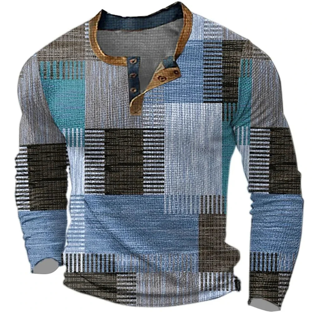 Bernie - Colorful Men's Long-Sleeved Shirt