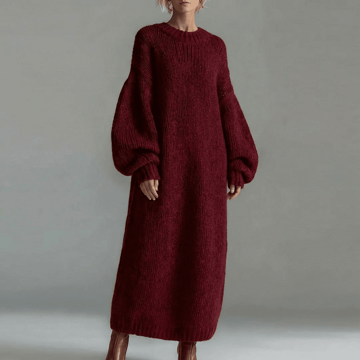 CLARISSE - Ultra-soft knit maxi dress
