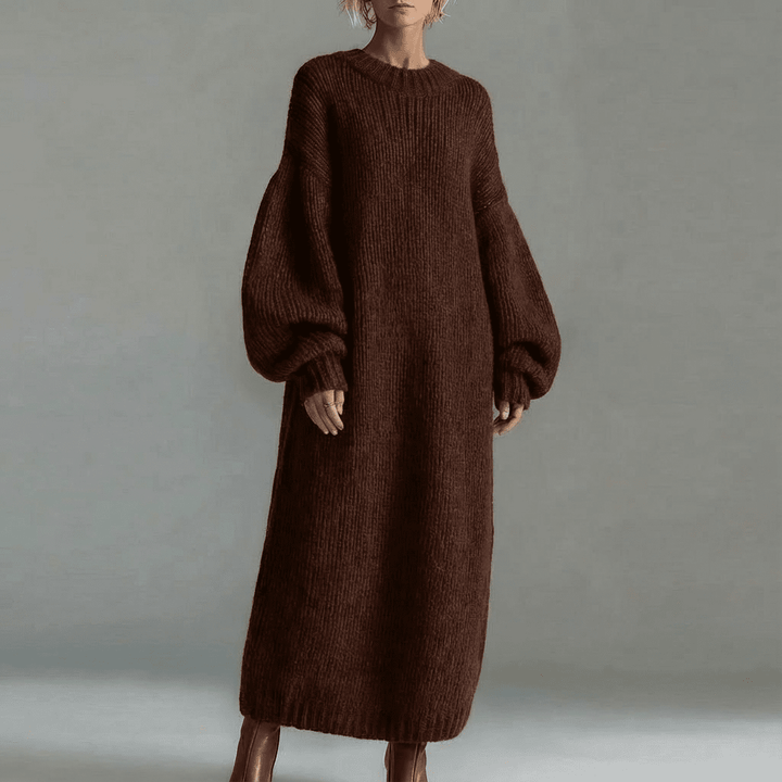 CLARISSE - Ultra-soft knit maxi dress