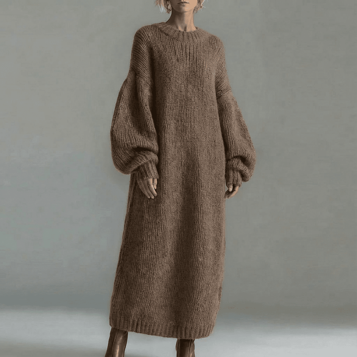 CLARISSE - Ultra-soft knit maxi dress