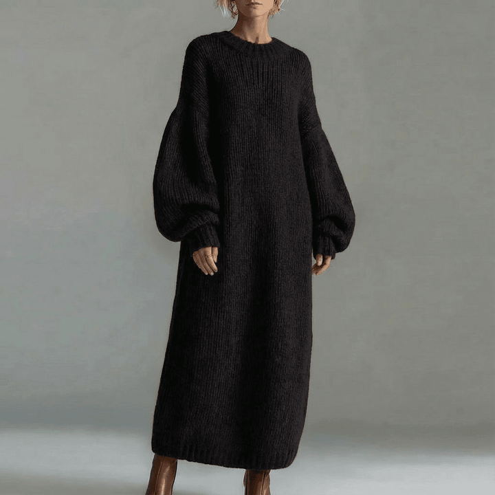 CLARISSE - Ultra-soft knit maxi dress