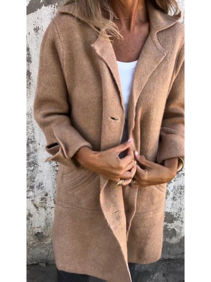 ELLEA - Button Front Lapel Coat
