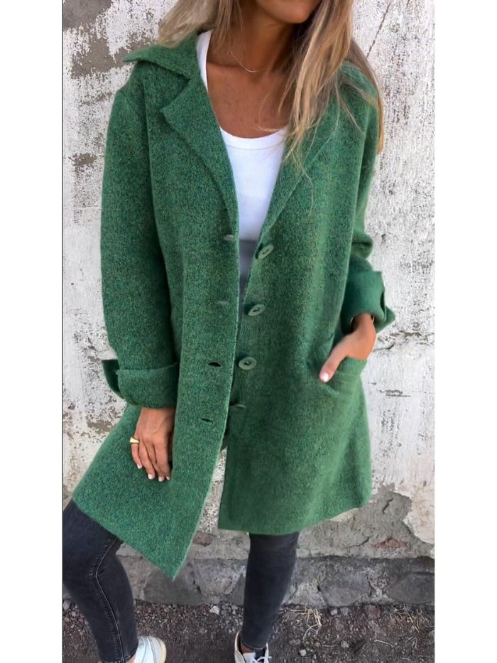 ELLEA - Button Front Lapel Coat