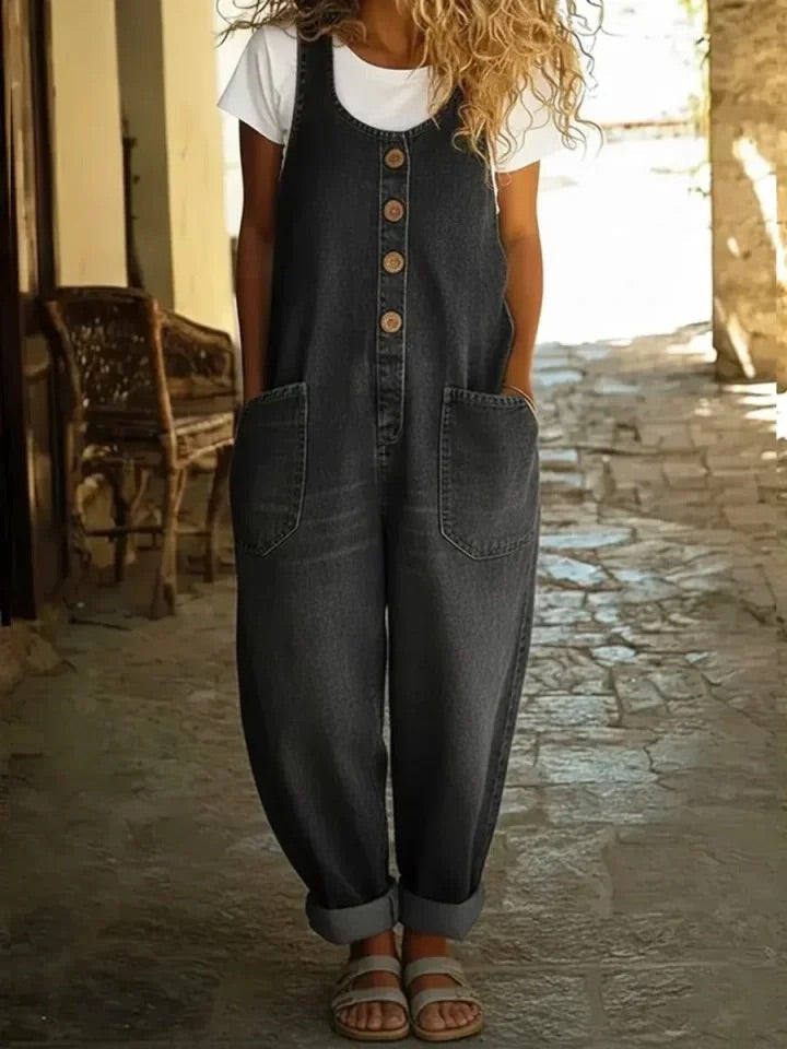 AMELIE - Vintage Denim Jumpsuit