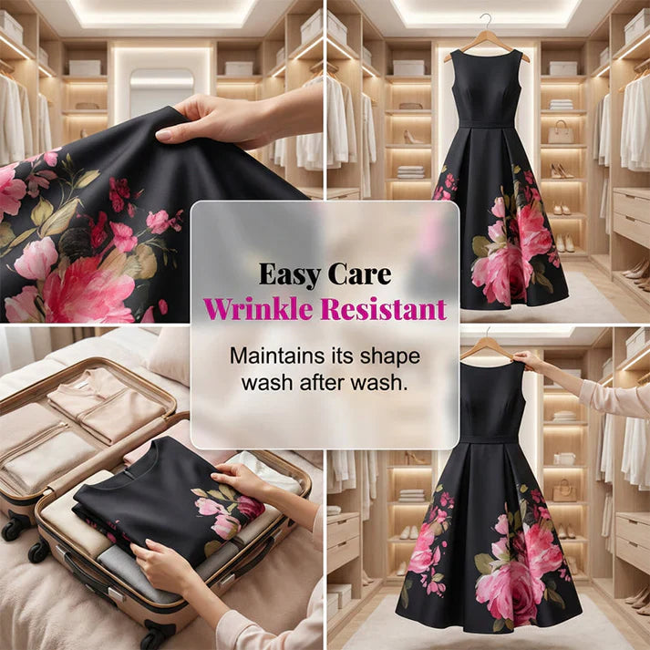 HELENA - Bloom Elegance Floral Midi Dress